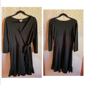 Beige by eci Wrap Look Dress